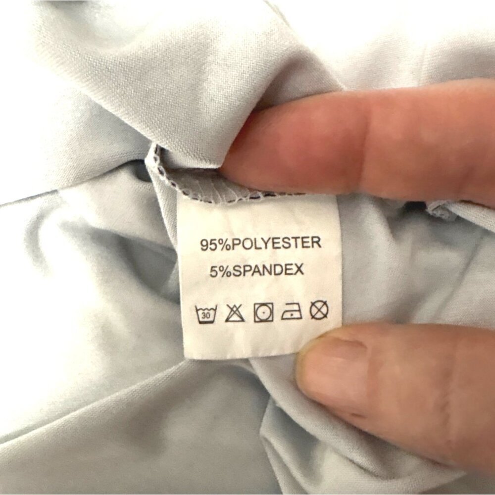 "Man In Black" Graphic Tee 4X Black & Pink Tie-Dye Polyester/Spandex - Picture 5 of 7